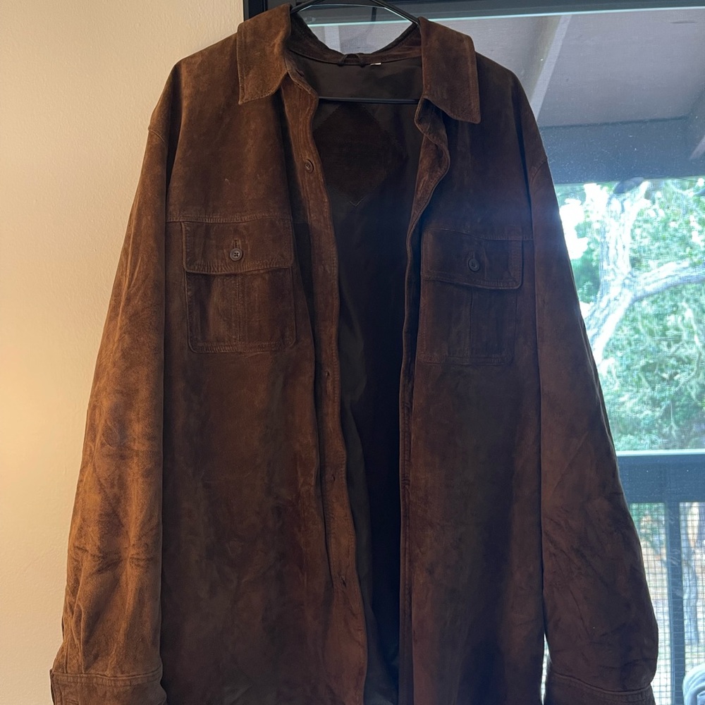 Suede Men’s Lightweight Cardigan/Sweater